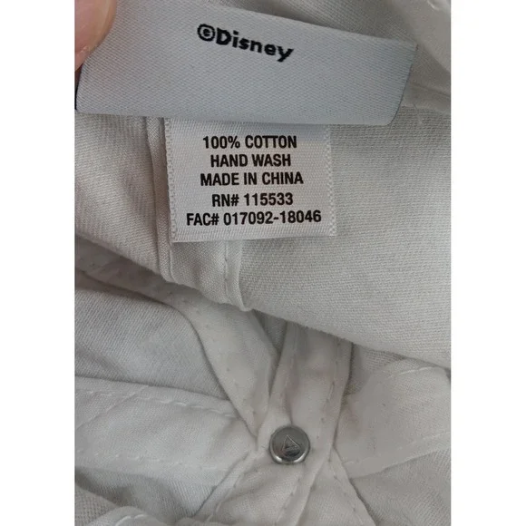 Disney Parks Rainbow Heart Hands Baseball Cap White Adjustable Strap Cotton - Picture 8 of 8